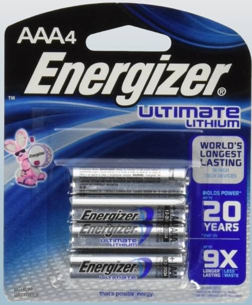 Energizer L92 ULTIMATE LITHIIUM 4 AAA ON CARD  Battery