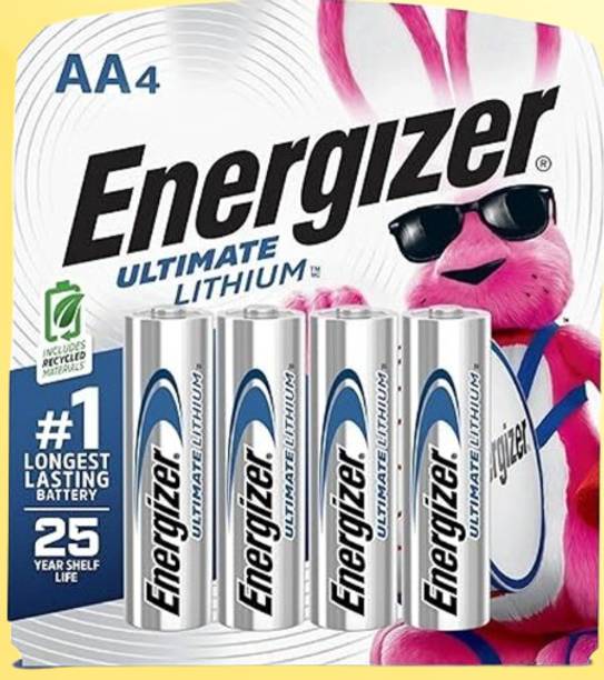 Energizer Ever4pk AA Ultimated Lithium L91bp 4 Batteries  Battery