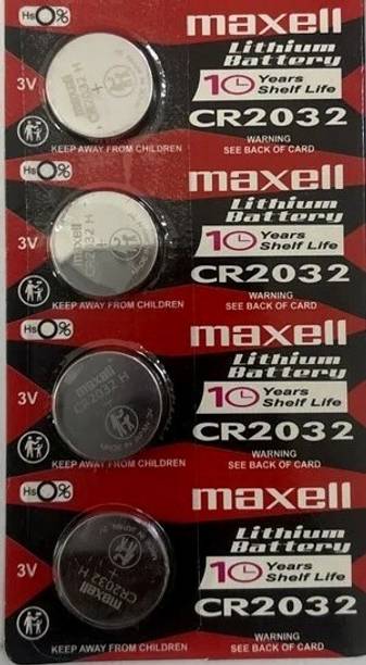 Maxell CR2032 Lithium  – Long Lasting 3V  Battery
