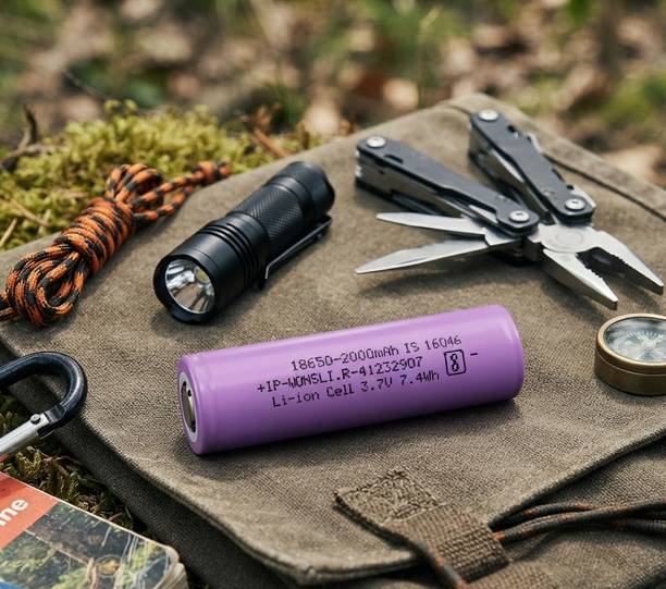 stoman Lithium 18650 2000mAh , 3.7V Long-Lasting Li-ion , Size: 65X18mm 1 Pcs   Battery