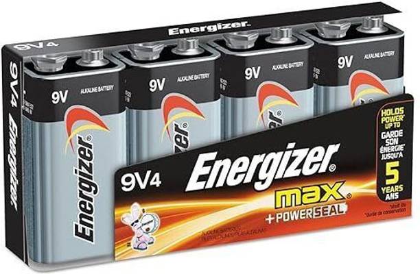 Energizer MAX 9V Alkaline Batteries, 4-Count  Battery