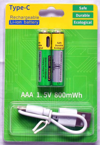 MY BABY LOVE A PERFECT CARE AAA Rechargeable Lithium-Ion  750mAh with Type-C USB-Cable1.5V Charging  Battery
