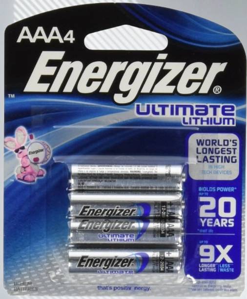 Energizer L92 ULTIMATEE LITHIUM 4 AAA ON CARD  Battery