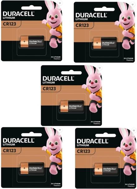 DURACELL CR123 Lithium 3V High Power Batteries - 5 Coun...