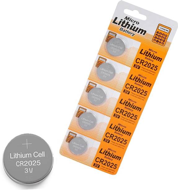WHISTLE9 Best Quality Micro Lithium CR2025 Cell 3v Calculators, Key fobs, Medical devices  Battery