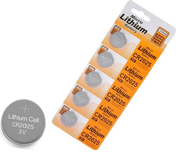 WHISTLE9 Mini 3V CR2025 Cell for Calculators, keyfobs, Electronic Device, Remotes  Battery