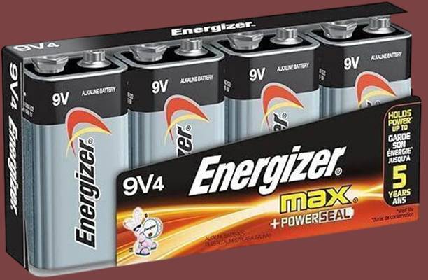 Energizer MAX 9V Alkaline Batterie, 4-Count  Battery