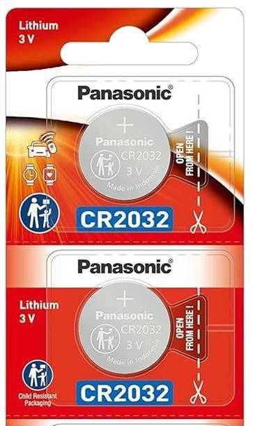 Panasonic CR2032 3V Lithium Coin Cell For Car Key, Weighing Scale, Remote Battery