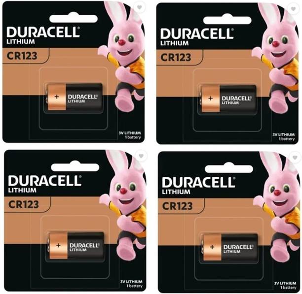 DURACELL CR123 Lithium 3V High Power Batteries - 4 Coun...