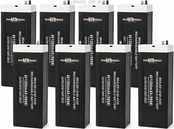 Pick Ur Needs 4V 1500mAh Rechargeable Lead Acid  for Emergency & Security Use  Battery