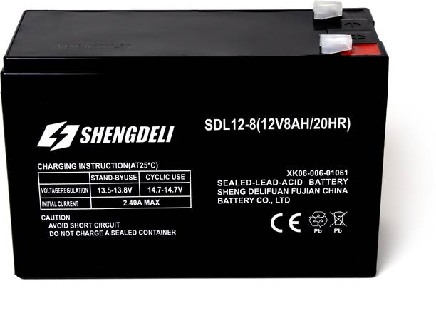shengdeli 12V-8AH SMF UPS Rechargable  for Spray Pumps, Electric Devices,Toy Cars  Battery