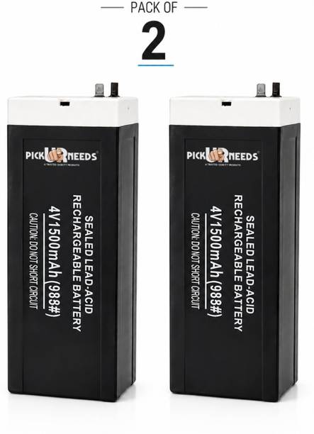 Pick Ur Needs 4V 1500mAh Rechargeable Lead Acid  for Emergency & Security Use  Battery