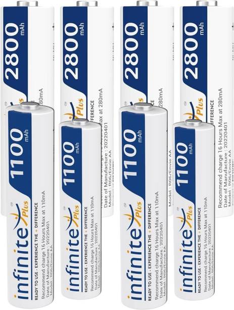 Envie 2800mAh AA 4PL & 1100mAh AAA 4PL Ready to Use Rechargeable   Battery