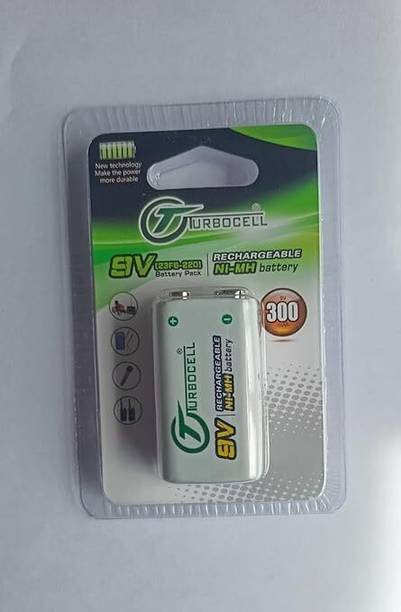 MICROUSB Turbocell 9v 300mAh Rechargeable Ni-MH   Battery