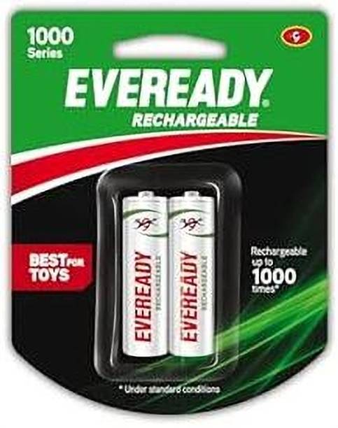 EVEREADY Rechargeable AA , 600 mAh, 1.2V NiMH, Rechargeable Up to 1000 Times*,  Battery