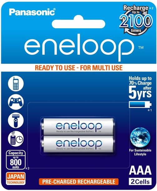Panasonic Eneloop AAA Rechargeable , Pack of 2  Battery