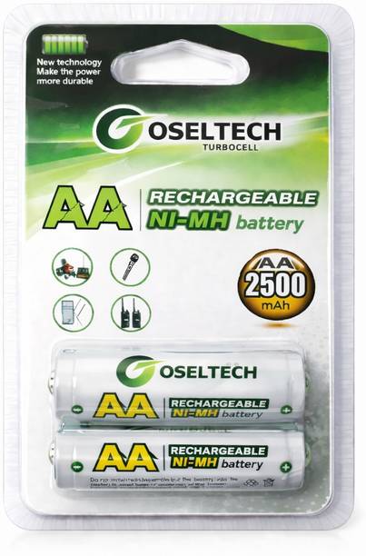 OSELTECH AA Rechargeable  2500mAh Ni-MH (Pack of 2) – Long Lasting Power  Battery