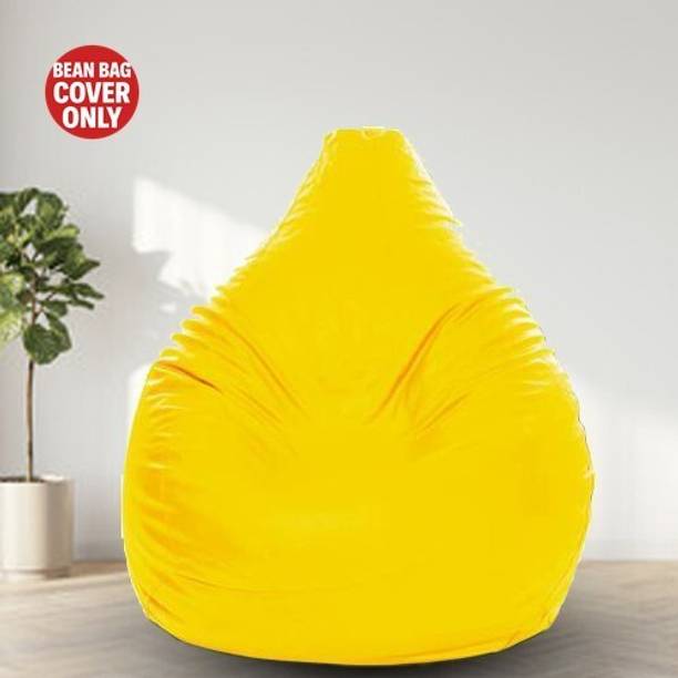 FurniGully XL Tear Drop Bean Bag Cover  (Without Beans)
