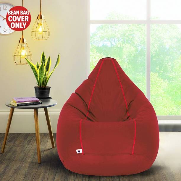 Devogue XXL Tear Drop Bean Bag Cover  (Without Beans)