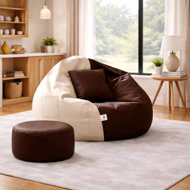 Karuto 4XL Tear Drop Bean Bag Cover  (Without Beans)