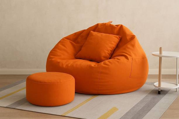 Karuto 4XL Tear Drop Bean Bag Cover  (Without Beans)