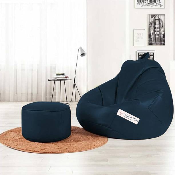 GIGLICK XXXL Tear Drop Bean Bag Cover  (Without Beans)