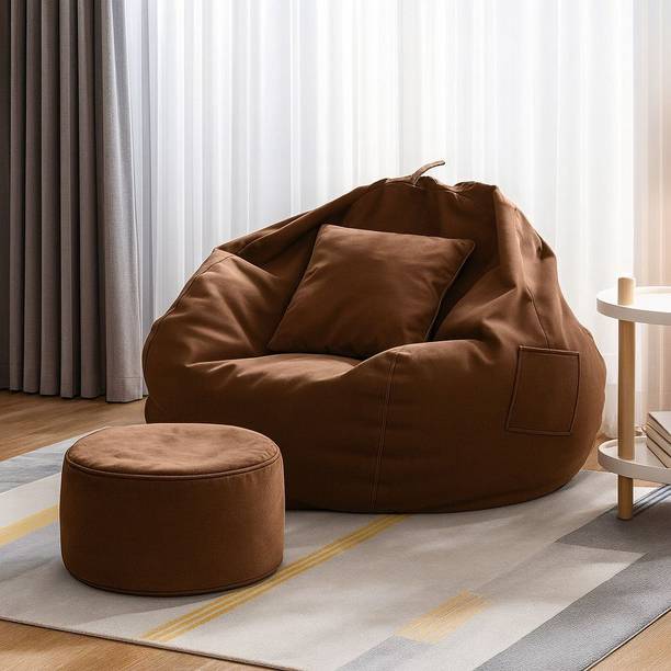 Karuto 4XL Tear Drop Bean Bag Cover  (Without Beans)