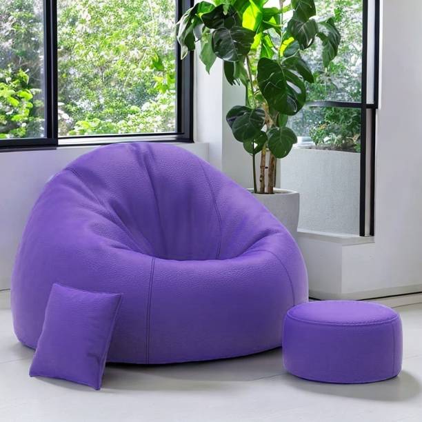 Devogue Jumbo Tear Drop Bean Bag Cover  (Without Beans)