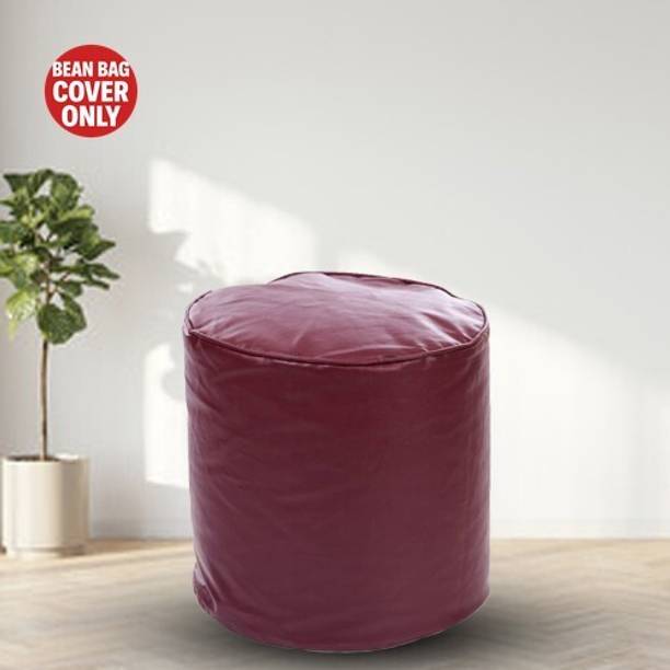 FurniGully Medium Pouffe Bean Bag Cover  (Without Beans)