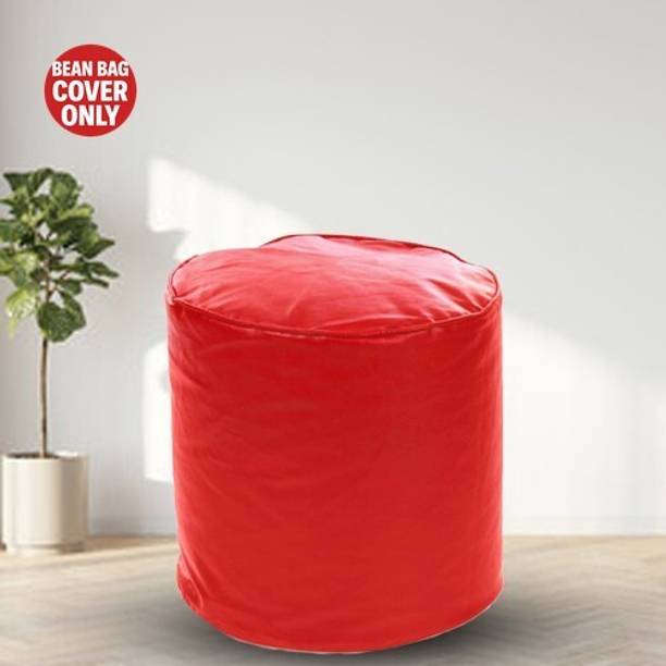 FurniGully Medium Pouffe Bean Bag Cover  (Without Beans)
