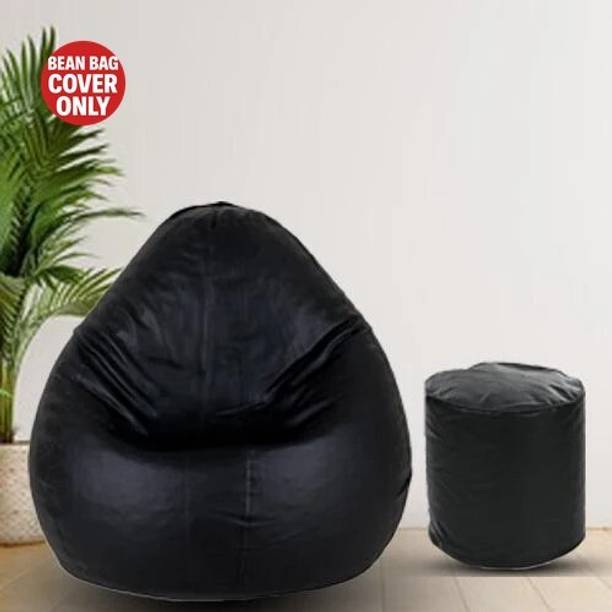 Gunj Large Tear Drop Bean Bag Cover  (Without Beans)