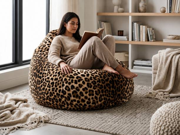 Deeku Art XXXL Tear Drop Bean Bag Cover (Without Beans...
