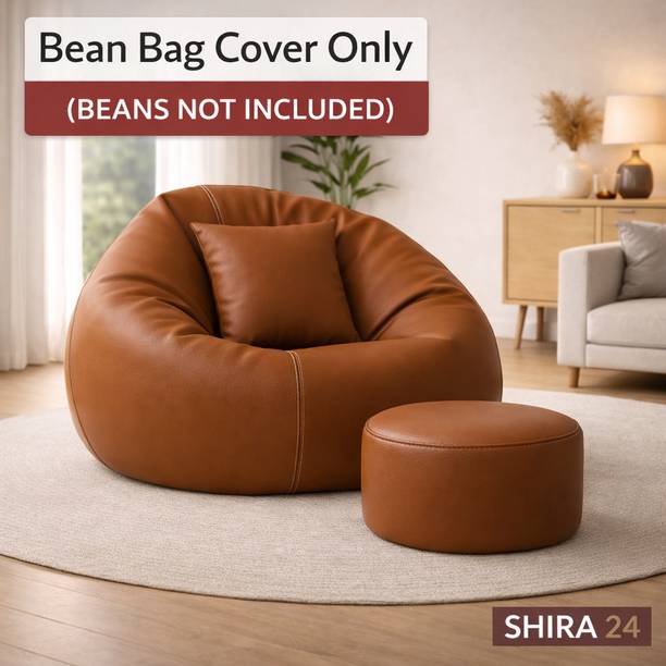 SHIRA 24 4XL Tear Drop Bean Bag Cover  (Without Beans)