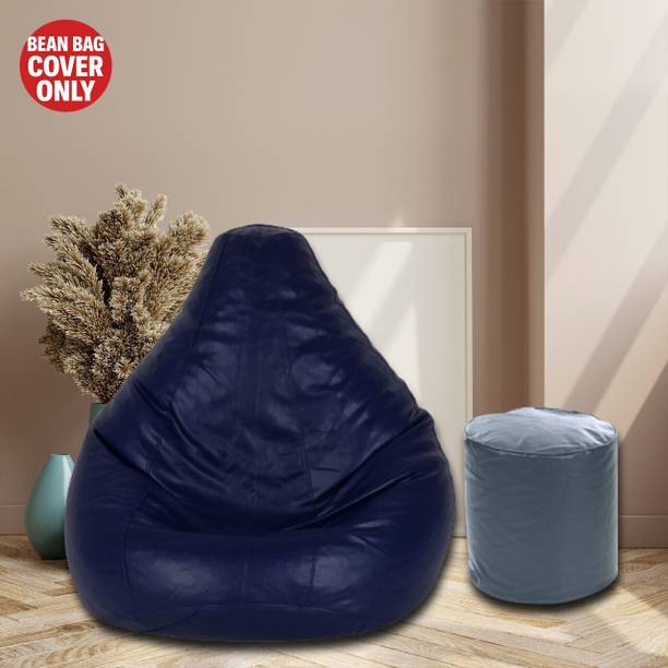 Gunj XL Tear Drop Bean Bag Cover  (Without Beans)