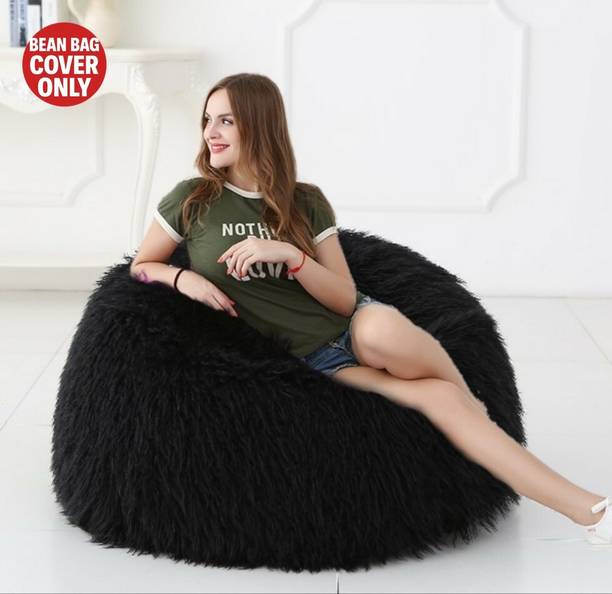 Deeku Art XXXL Tear Drop Bean Bag Cover  (Without Beans)