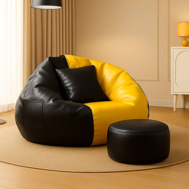 SHIRA 24 4XL Tear Drop Bean Bag Cover  (Without Beans)