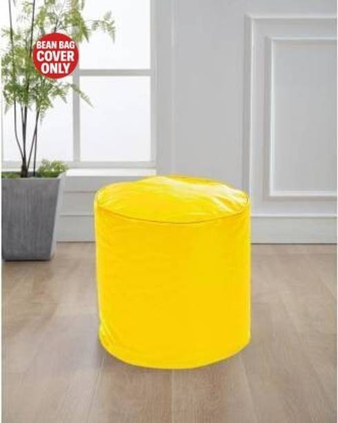 FurniGully Medium Pouffe Bean Bag Cover  (Without Beans)
