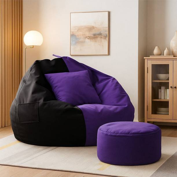 Karuto 4XL Tear Drop Bean Bag Cover  (Without Beans)