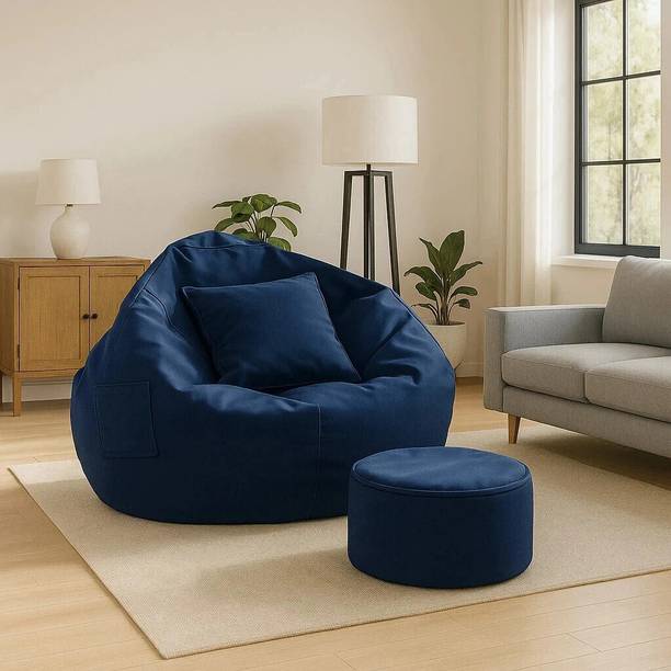 GIGLICK 4XL Tear Drop Bean Bag Cover  (Without Beans)