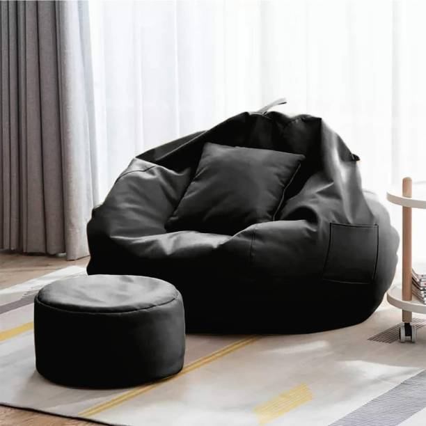 GIGLICK 4XL Tear Drop Bean Bag Cover  (Without Beans)