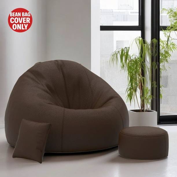 Devogue Jumbo Tear Drop Bean Bag Cover  (Without Beans)