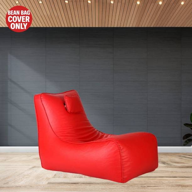 FurniGully Jumbo Chair Bean Bag Cover  (Without Beans)