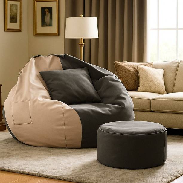 Karuto 4XL Tear Drop Bean Bag Cover  (Without Beans)