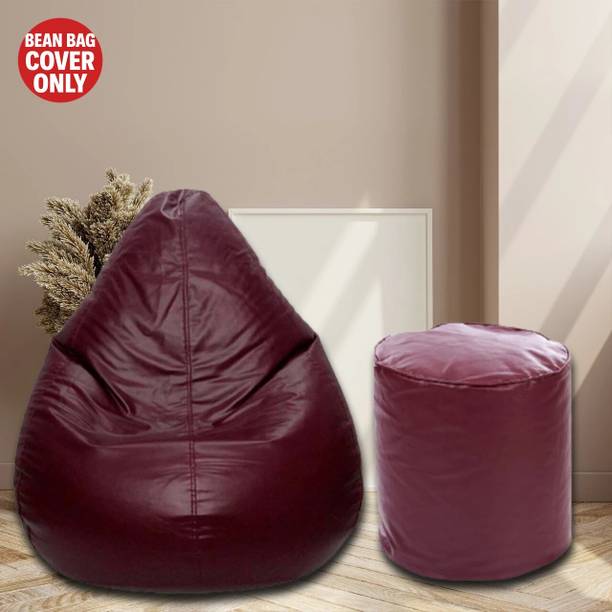 Gunj Large Tear Drop Bean Bag Cover  (Without Beans)