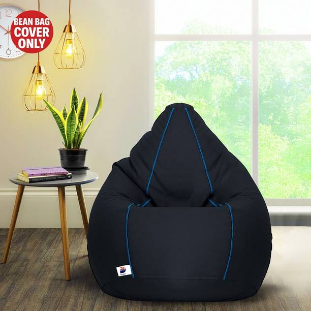 Devogue XXL Tear Drop Bean Bag Cover  (Without Beans)