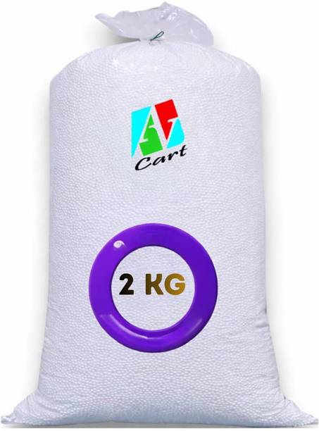 AV CART Premium White EPS Beans, Polystyrene Foam Beads Bean Bag Filler