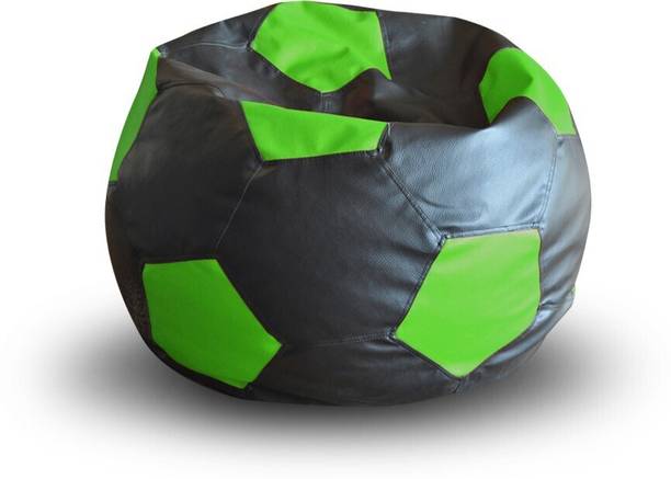 TXOR XXL Premium Leatherette Football Bean Bag Sofa  With Bean Filling