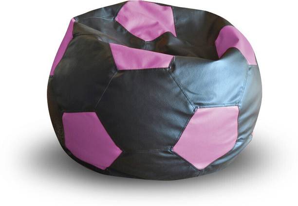 TXOR XXL Premium Leatherette Football Bean Bag Sofa  With Bean Filling