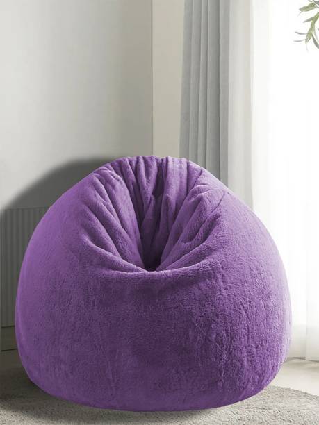 mollismoons XXXL beanbagfur Teardrop Bean Bag  With Bean Filling
