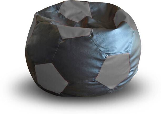 TXOR XXL Premium Leatherette Football Bean Bag Sofa  With Bean Filling